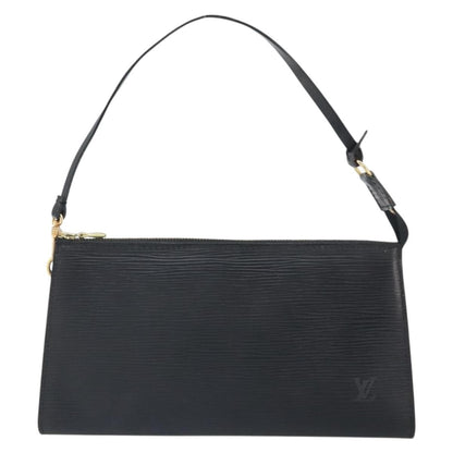 Louis Vuitton Pochette Accessoires Epi Leather, BLACK, LEATHER, Clutche & pouche