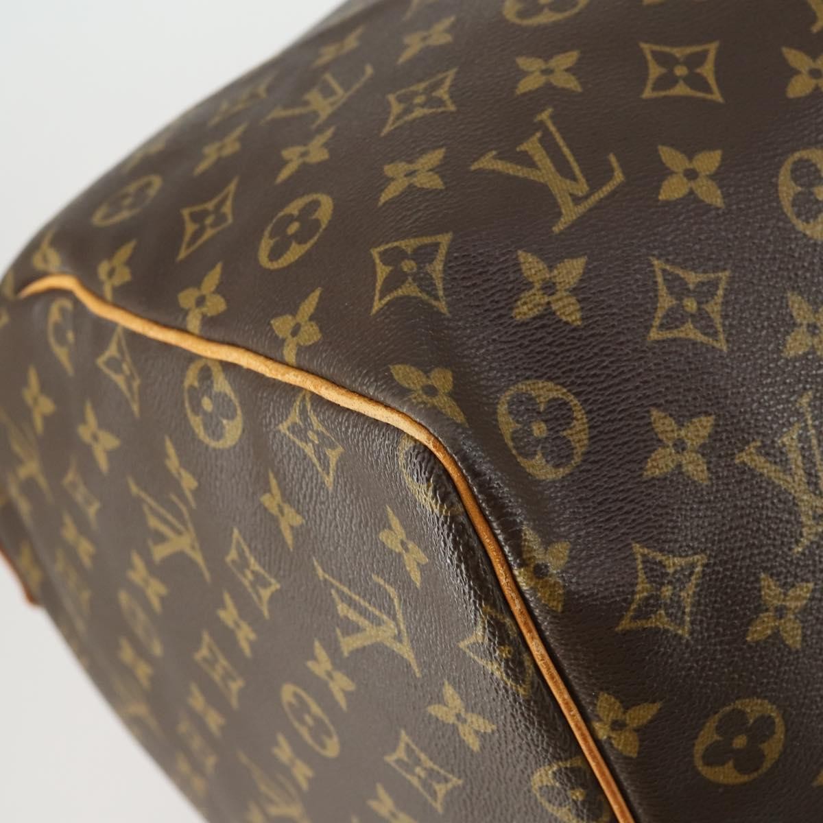 Louis Vuitton Keepall Bag Monogram Canvas, BROWN, CANVAS, Travel bag