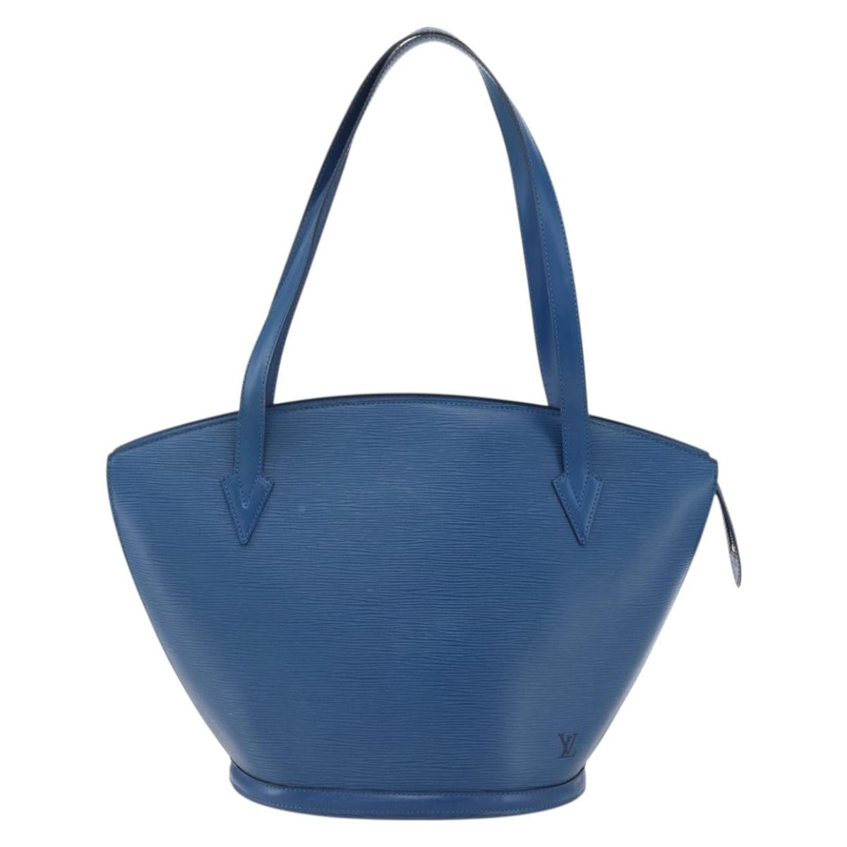 Louis Vuitton Saint Jacques Handbag Epi Leather, BLUE, LEATHER, Shoulder bag