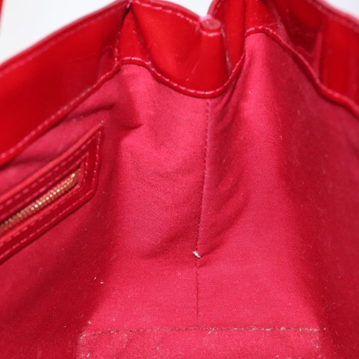 Louis Vuitton Wilshire Handbag Monogram Vernis, RED, PATENT_LEATHER, Handbag
