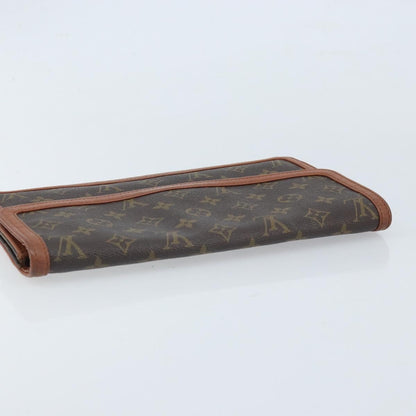 Louis Vuitton Dame Pochette Monogram Canvas, BROWN, CANVAS, Clutche & pouche