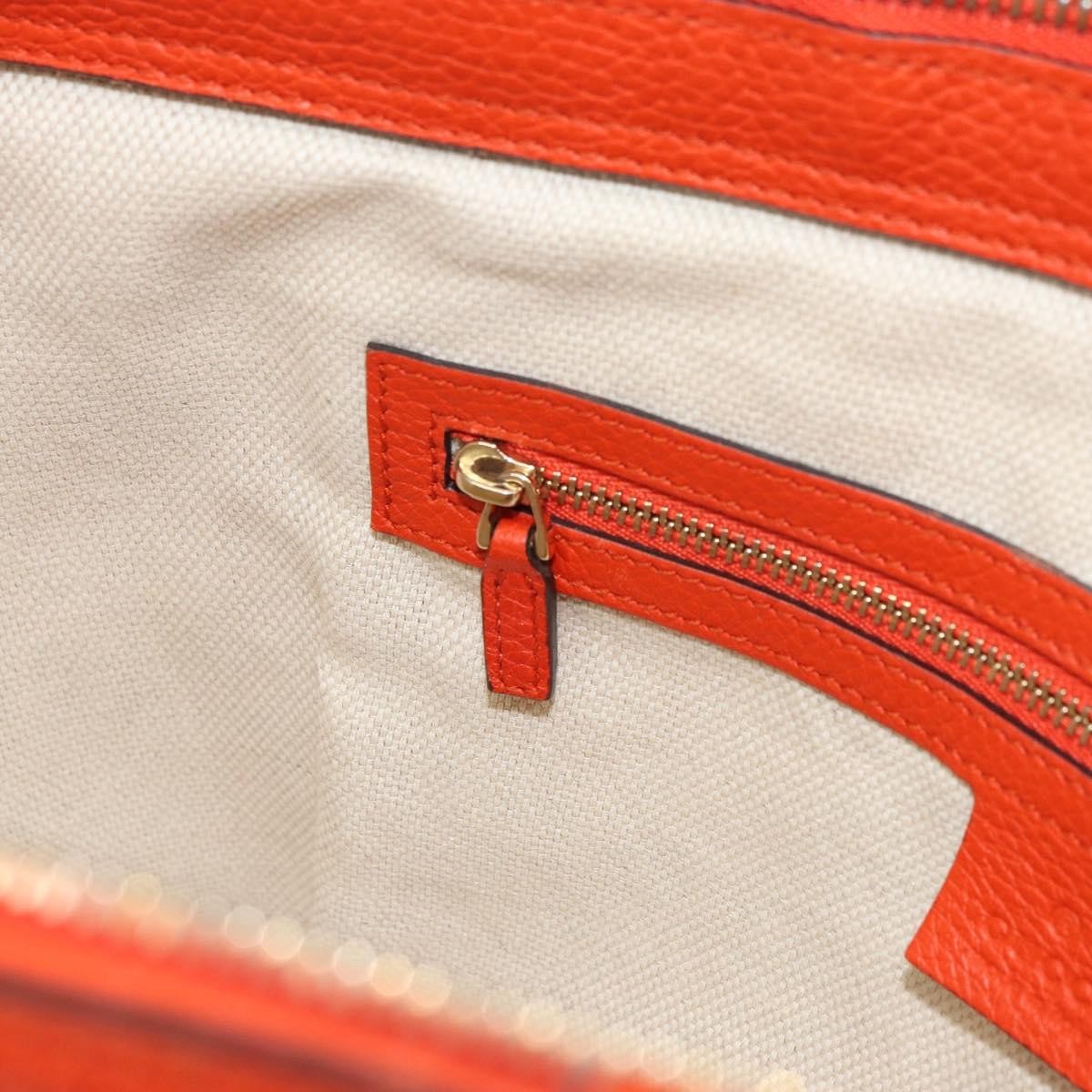 Gucci Soho Working Tote Leather, ORANGE, LEATHER, Handbag