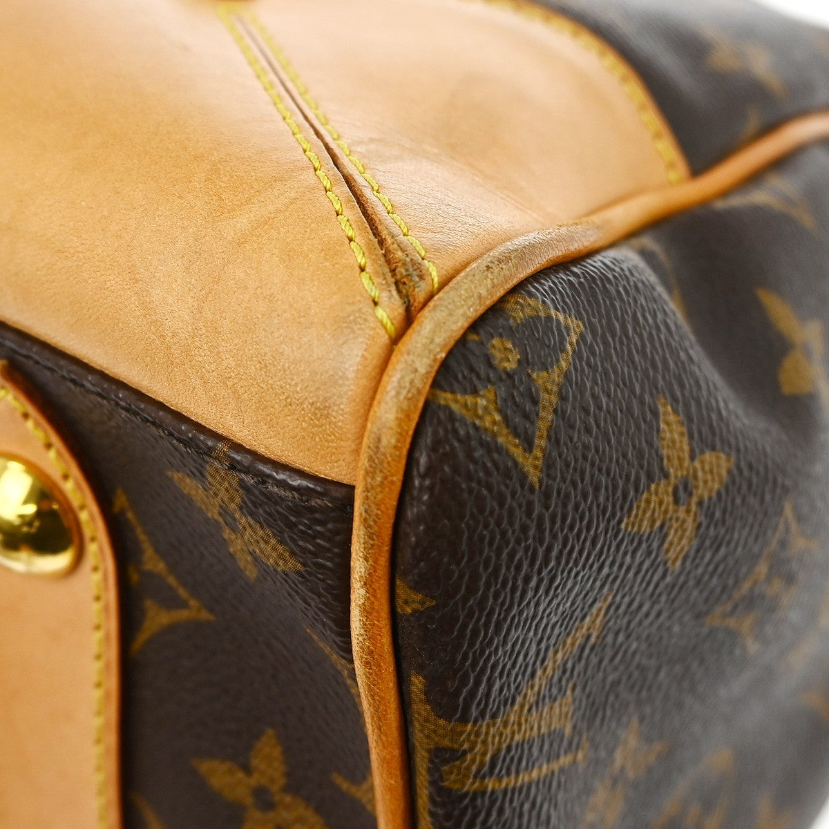 Louis Vuitton Retiro Handbag Monogram Canvas, Brown, Canvas, Handbag
