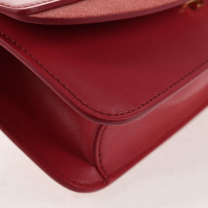 Chloe C Chain Clutch Leather, PINK, LEATHER, Clutche & pouche