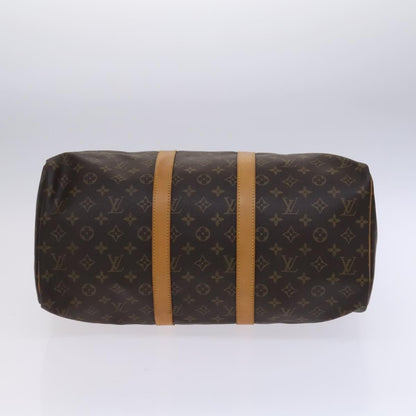 Louis Vuitton Keepall Bag Monogram Canvas, BROWN, CANVAS, Travel bag