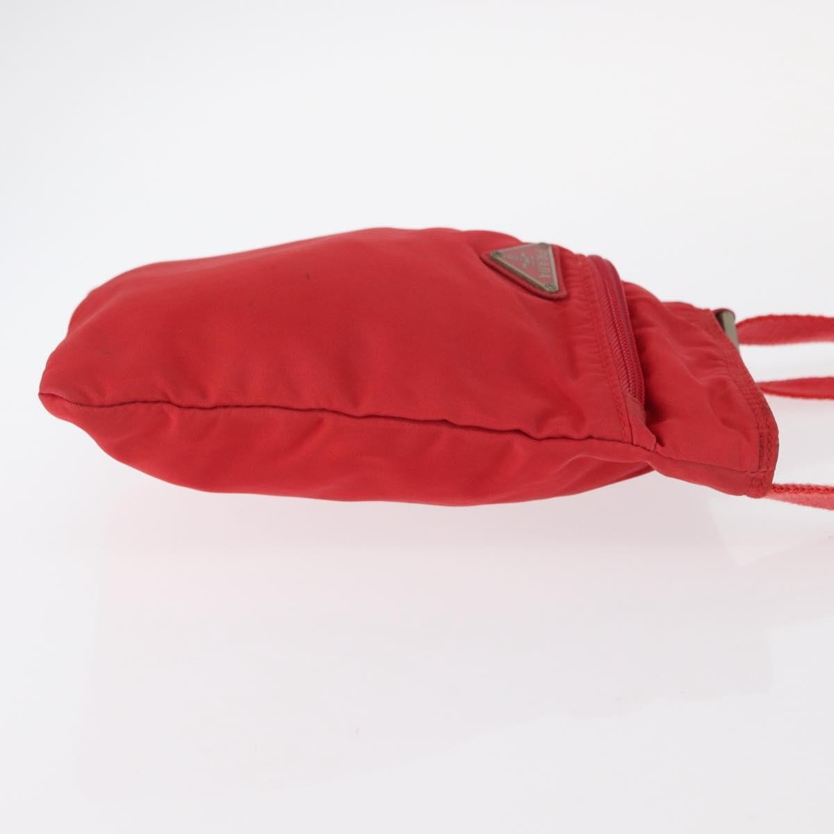 Prada Front Pocket Messenger Bag Tessuto, RED, NYLON, Shoulder bag