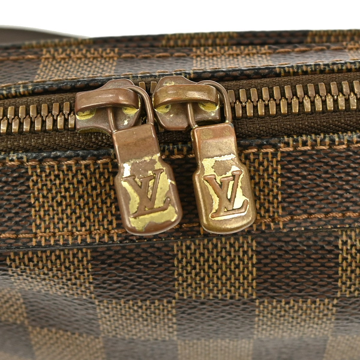 Louis Vuitton Geronimos Waist Bag Damier, BROWN, CANVAS, Shoulder bag