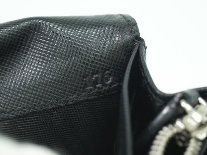 Prada Continental Wallet Tessuto, Black, Nylon, Wallet