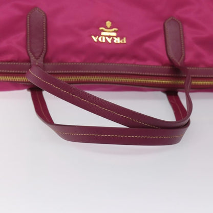 Prada Convertible Zip Tote Tessuto, PINK, NYLON, Tote bag