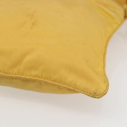 Prada Front Pocket Messenger Bag Tessuto, YELLOW, NYLON, Shoulder bag