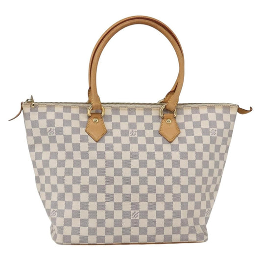 Louis Vuitton Saleya Handbag Damier, WHITE, CANVAS, Tote bag