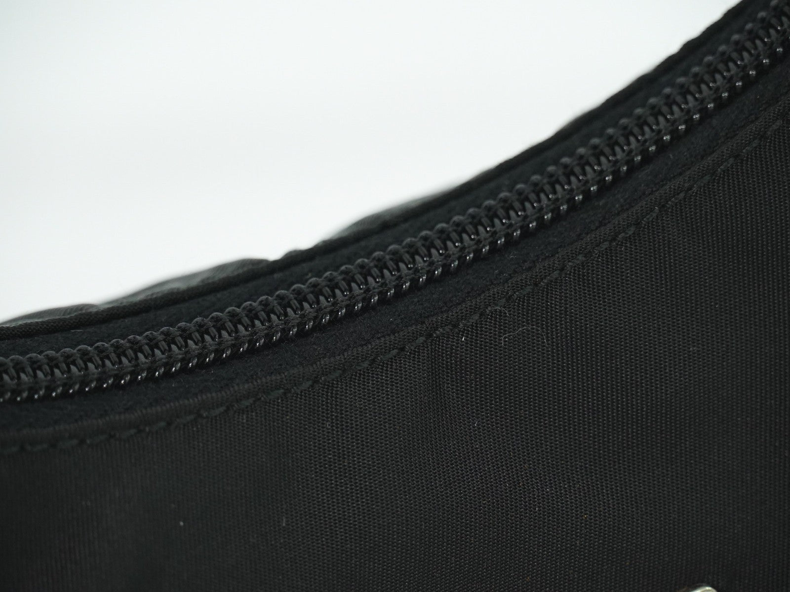 Prada Hobo Tessuto, BLACK, NYLON, Handbag