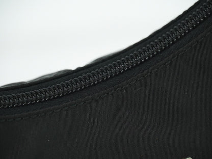 Prada Hobo Tessuto, BLACK, NYLON, Handbag