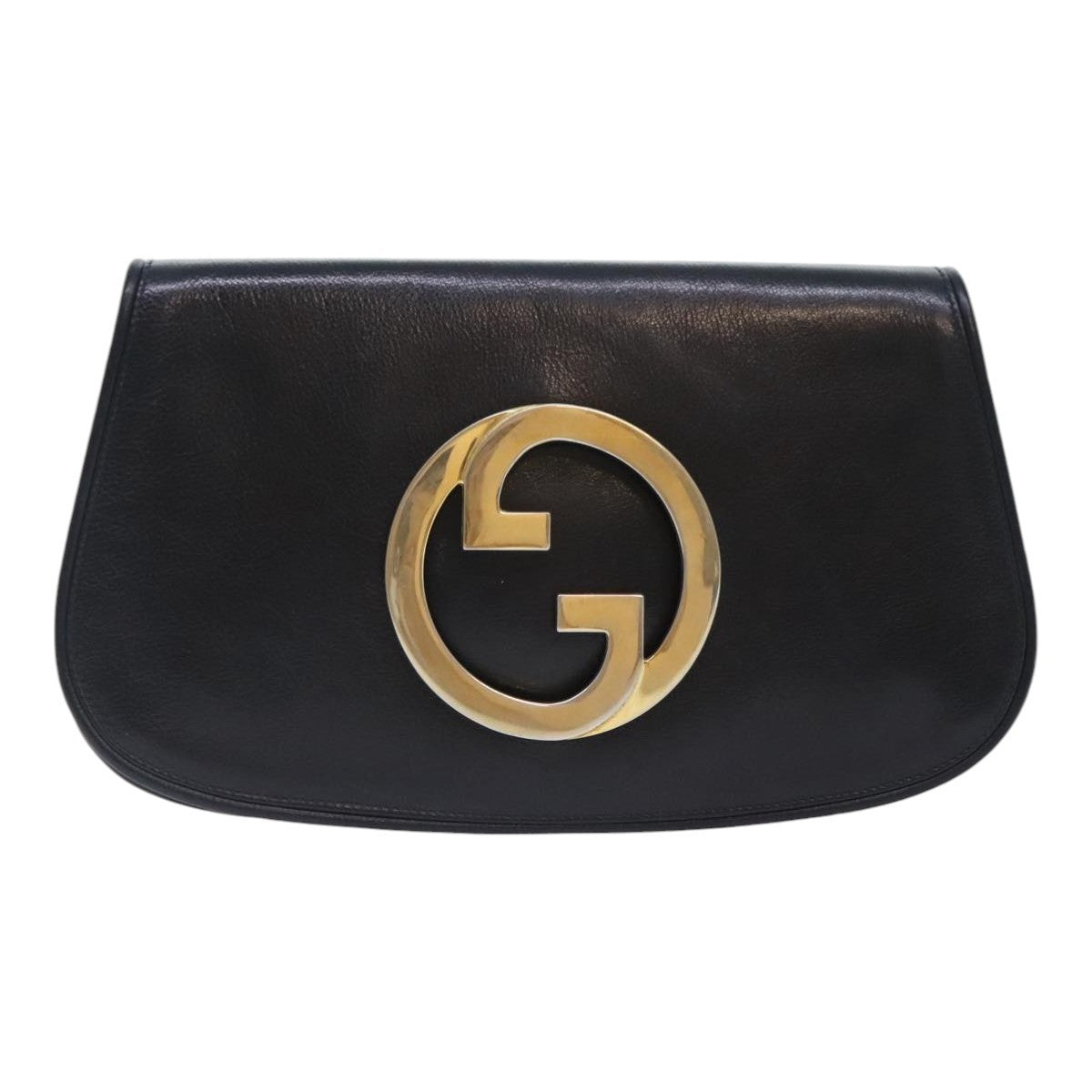 Gucci Vintage Blondie Clutch Leather, BLACK, LEATHER, Clutche & pouche
