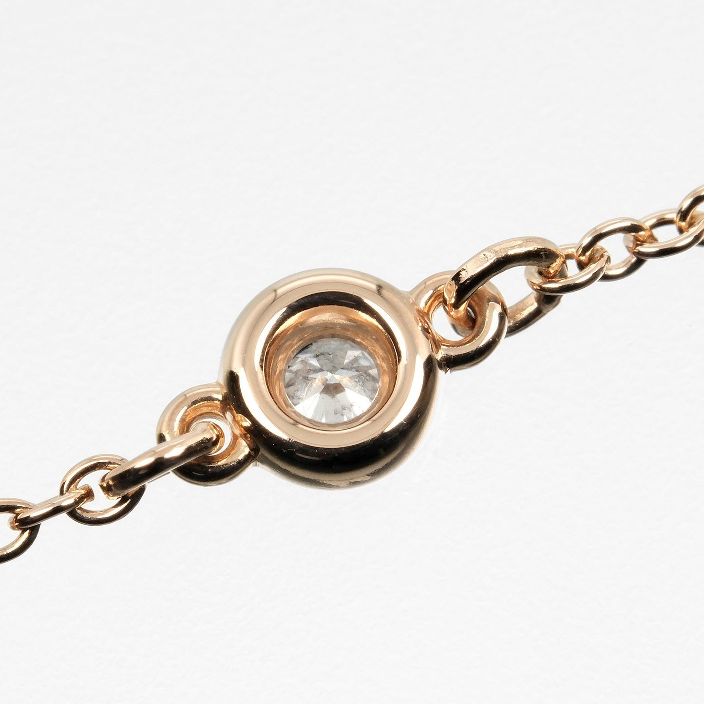 Tiffany & Co. Elsa Peretti Diamonds by the Yard 3 Stone Bracelet 18K Rose Gold with Diamonds, GOLD, ROSE_GOLD, Bracelet