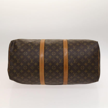 Louis Vuitton Keepall Bag Monogram Canvas, BROWN, CANVAS, Travel bag