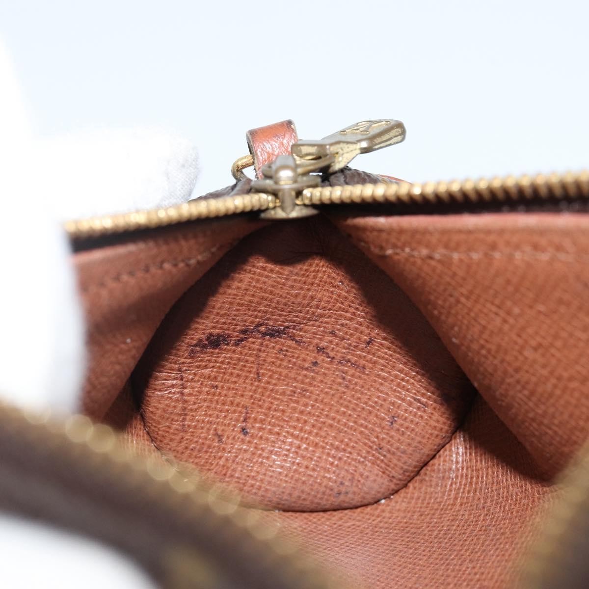 Louis Vuitton Papillon Pochette Monogram Canvas, BROWN, CANVAS, Handbag