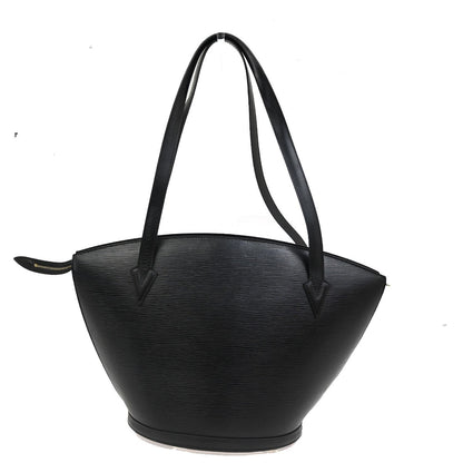 Louis Vuitton Saint Jacques Handbag Epi Leather, BLACK, LEATHER, Shoulder bag