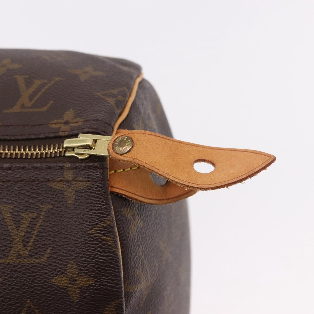 Louis Vuitton Speedy Handbag Monogram Canvas, Brown, Canvas, Handbag