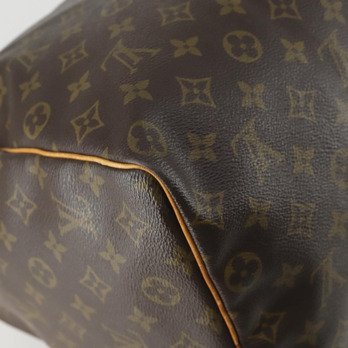 Louis Vuitton Keepall Bag Monogram Canvas, BROWN, CANVAS, Travel bag