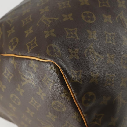 Louis Vuitton Keepall Bag Monogram Canvas, BROWN, CANVAS, Travel bag