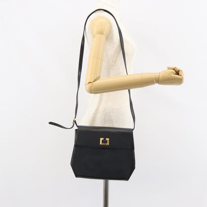 Salvatore Ferragamo Vintage Shoulder Bag Leather, BLACK, LEATHER, Shoulder bag