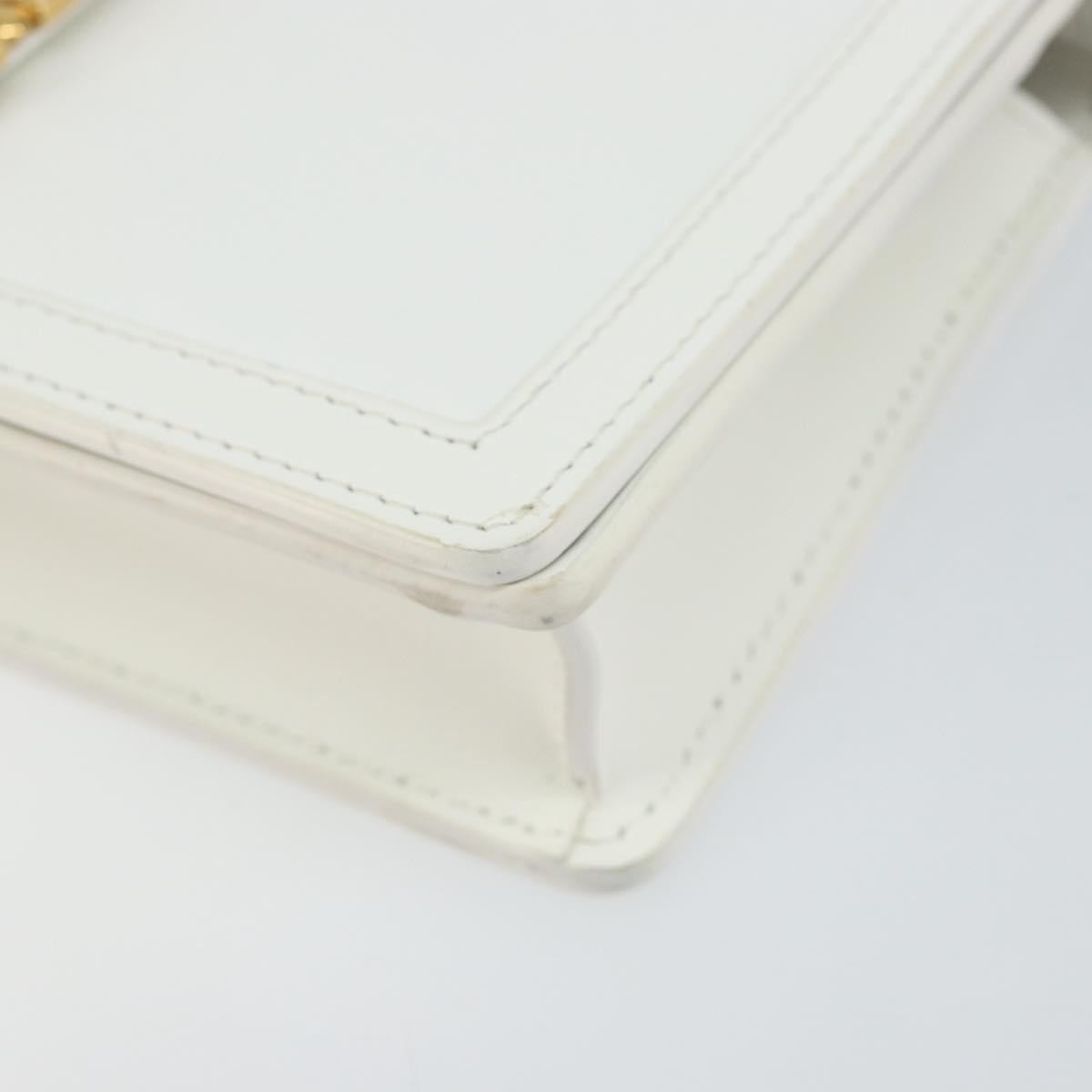 Versace Greca Goddess Wallet on Chain Leather, WHITE, LEATHER, Wallets