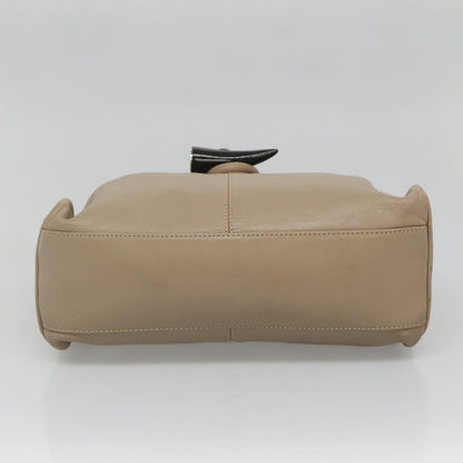 Burberry Horn Toggle Tote Leather, BEIGE, LEATHER, Handbag