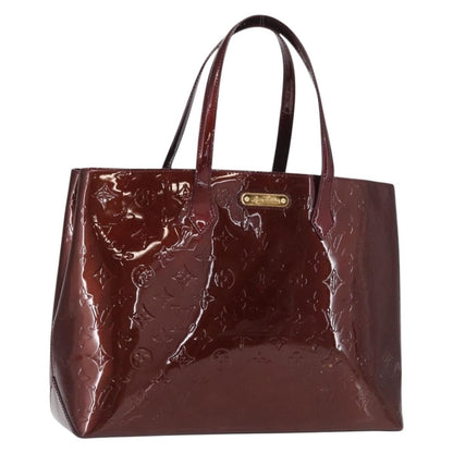 Louis Vuitton Wilshire Handbag Monogram Vernis, RED, PATENT_LEATHER, Tote bag