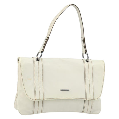 Gucci Vintage Handbag Leather, WHITE, LEATHER, Handbag