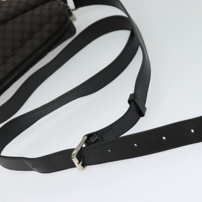 Celine Vintage Macadam Shoulder Bag Canvas, BLACK, CANVAS, Shoulder bag