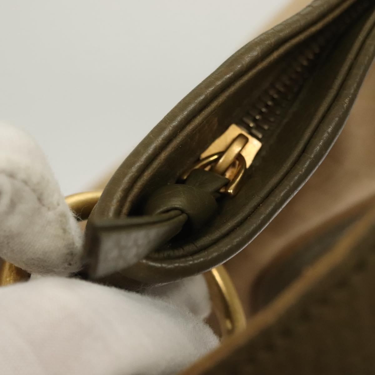 Bottega Veneta Vintage Shoulder Bag Canvas, BEIGE, CANVAS, Shoulder bag