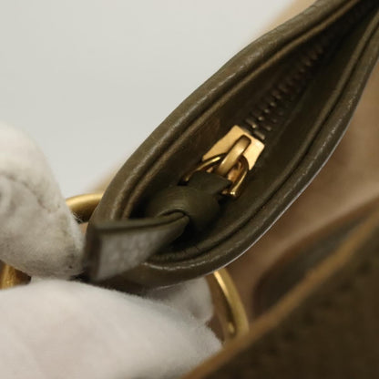Bottega Veneta Vintage Shoulder Bag Canvas, BEIGE, CANVAS, Shoulder bag