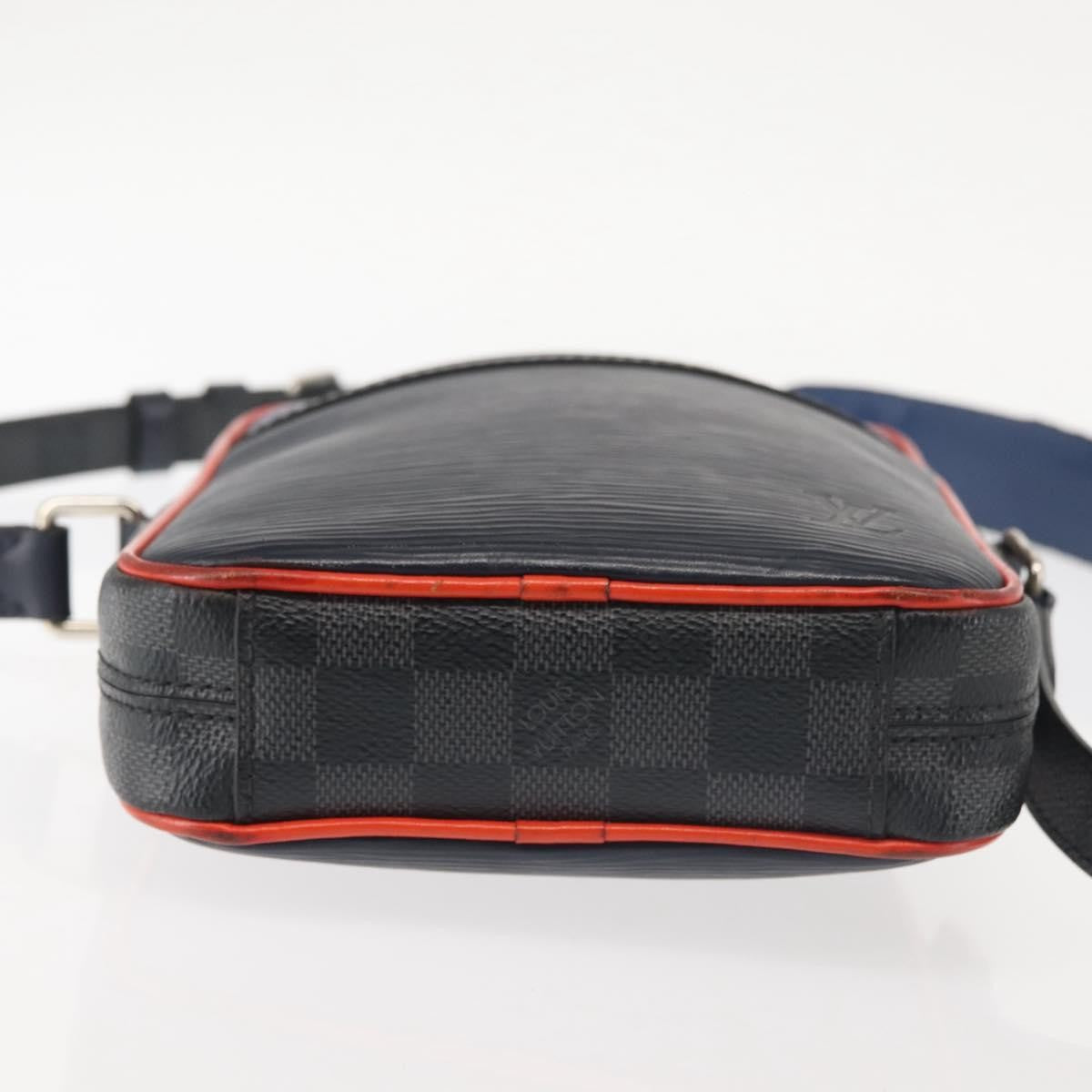 Louis Vuitton Danube Handbag Epi Leather, NAVY, LEATHER, Handbag