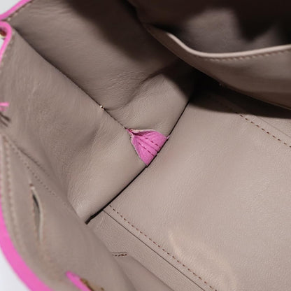 Salvatore Ferragamo Sofia Satchel Leather, PINK, LEATHER, Handbag