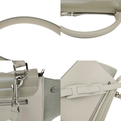 Celine Trapeze Bag Leather, BEIGE, LEATHER, Handbag