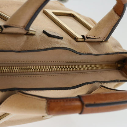 Chloe Ethel Tote Leather, BEIGE, LEATHER, Tote bag