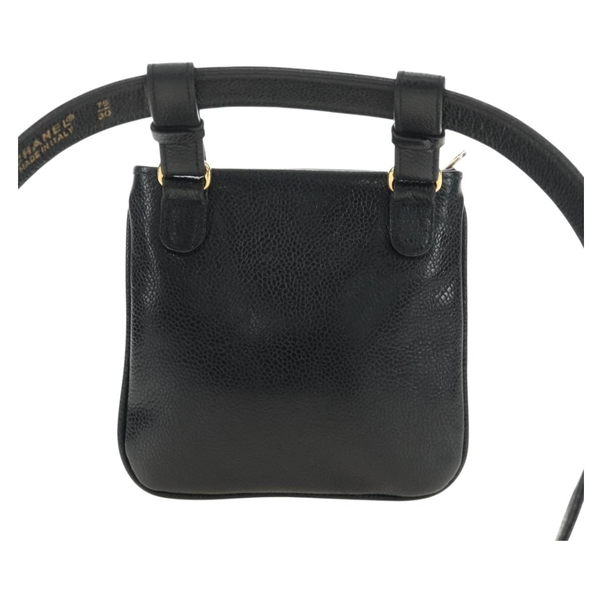 Chanel Vintage Timeless Belt Bag Caviar, Black, Leather, Clutch