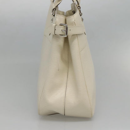 Louis Vuitton Passy Tote Epi Leather, WHITE, LEATHER, Tote bag