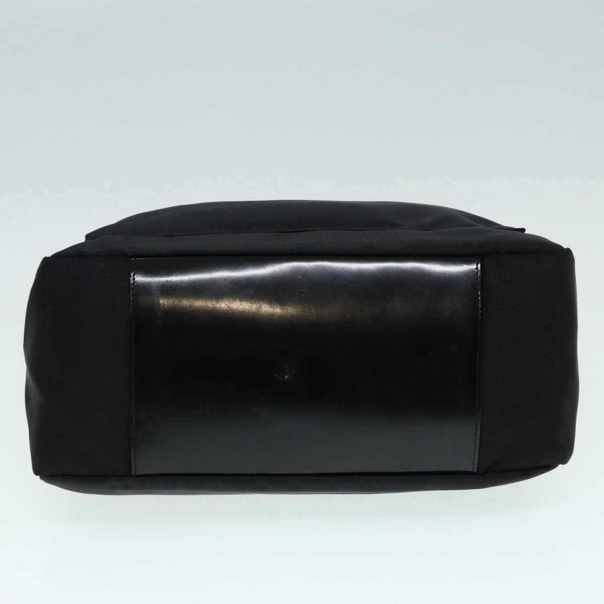 Gucci Vintage Bamboo Handle Bag Nylon, Black, Nylon, Handbag