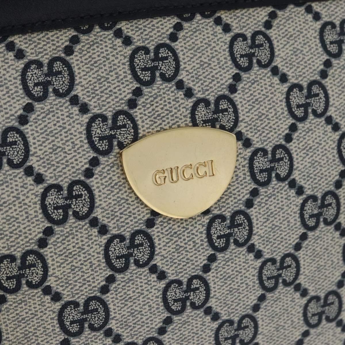 Gucci GG supreme handbag GG canvas, NAVY, PVC, Handbag
