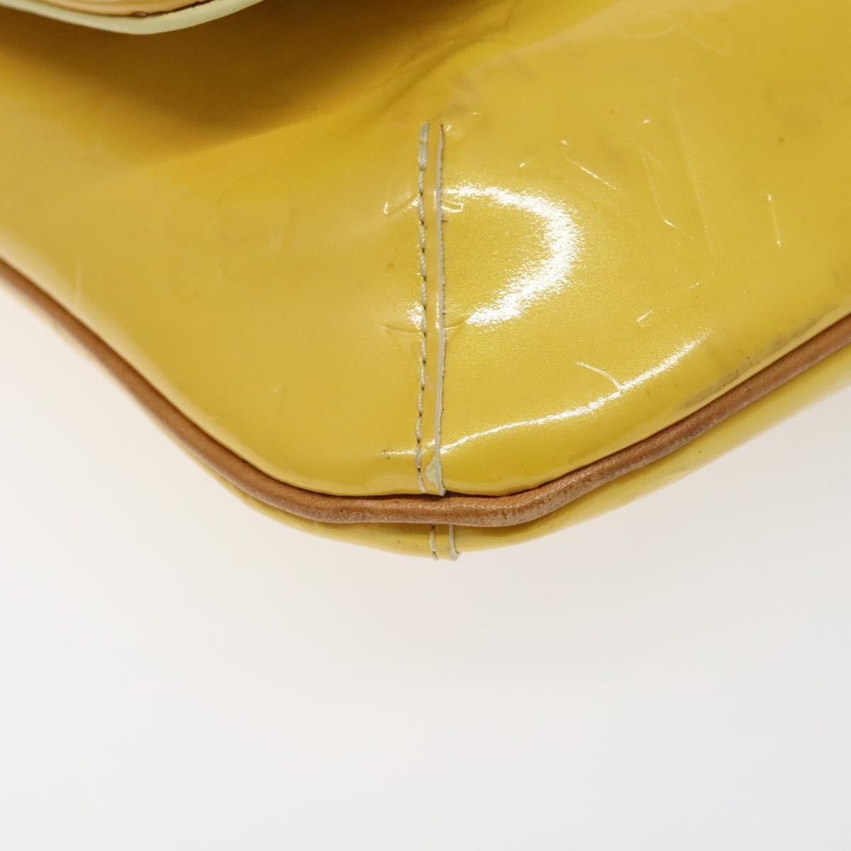 Louis Vuitton Thompson Street Handbag Monogram Vernis, YELLOW, PATENT_LEATHER, Handbag