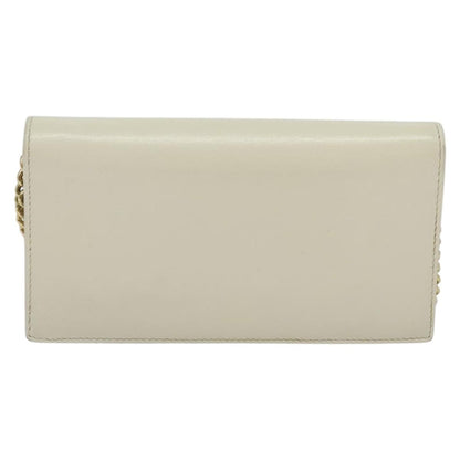 Gucci Horsebit 1955 Chain Wallet Leather, WHITE, LEATHER, Wallets