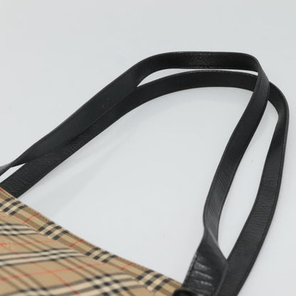 Burberry Nova Check Tote Canvas and Leather, BEIGE, CANVAS, Tote bag