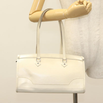 Louis Vuitton Madeleine Handbag Epi Leather, WHITE, LEATHER, Handbag
