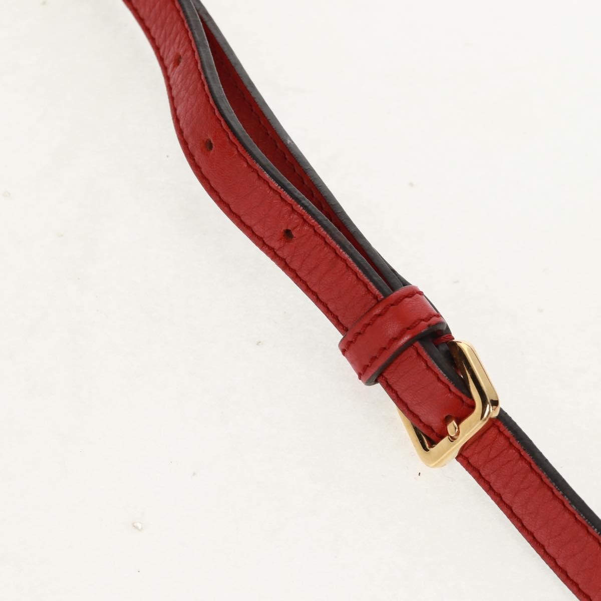 Loewe Anagram handbag Leather, RED, LEATHER, Handbag