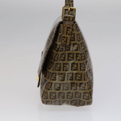 Fendi Mamma Baguette Zucca canvas, BROWN, CANVAS, Handbag