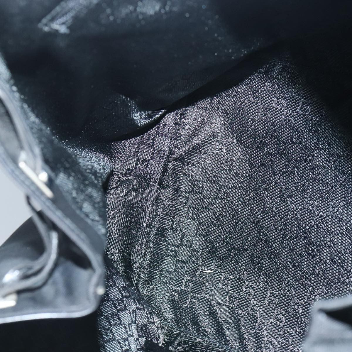 Gucci Gucci logo shoulder bag Canvas, BLACK, CANVAS, Shoulder bag