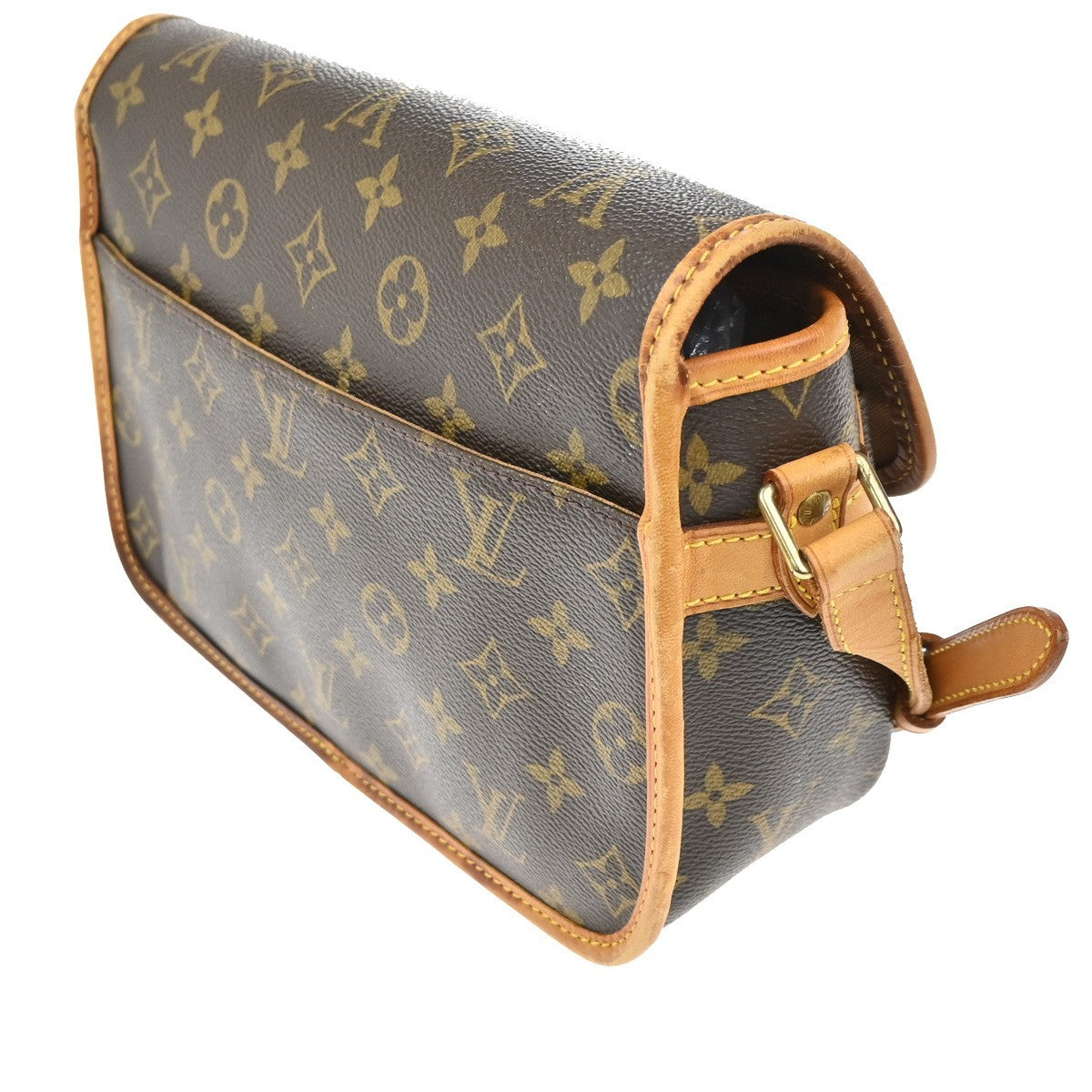 Louis Vuitton Sologne Handbag Monogram Canvas, BROWN, CANVAS, Shoulder bag