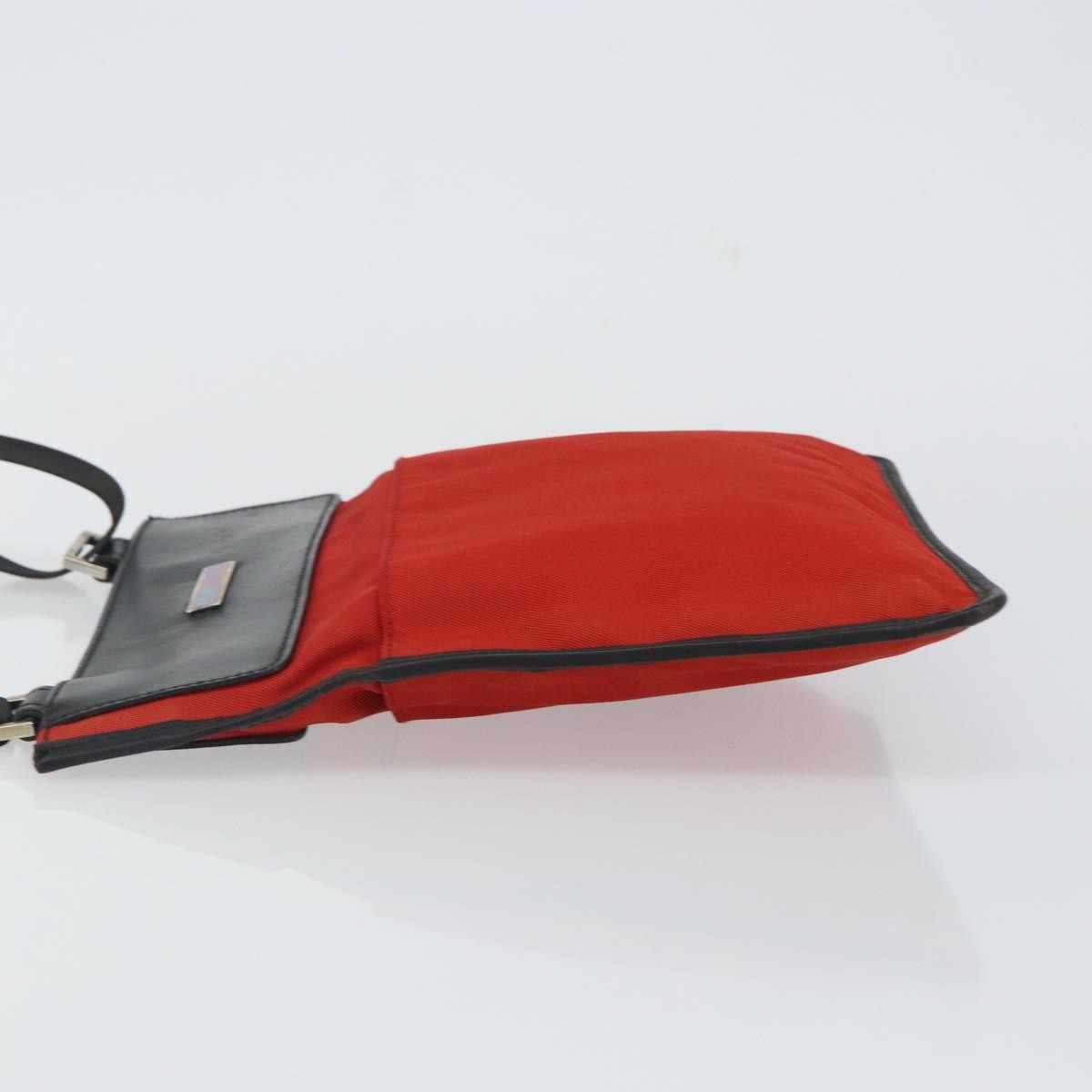 Gucci Front Pocket Messenger Nylon, RED, NYLON, Shoulder bag